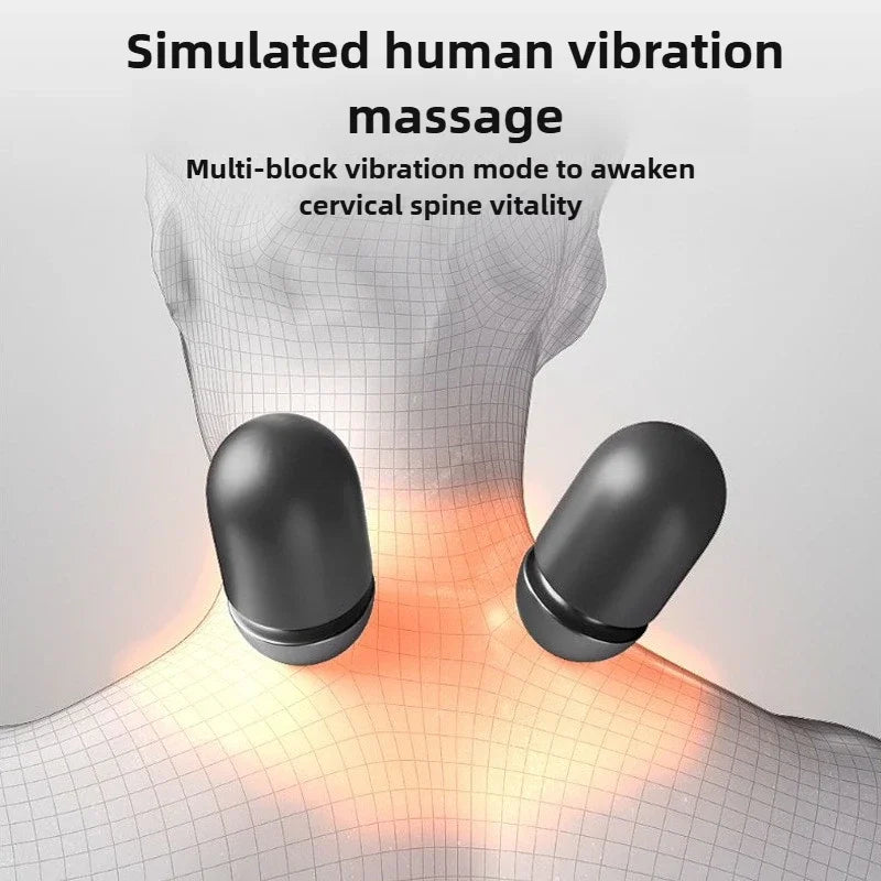 2025 Pillow Massage Neck Hump, 3-In-1 Neck Massage Pillow, Heated Massage Neck Pillow, Memory Foam Pillows Stiffening Vertebra
