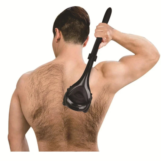 New Men'S Painless Back Shaver Hair Remover for Men Epilator Shaver Back Face Long Handle Portable Foldable Shaver Body Care