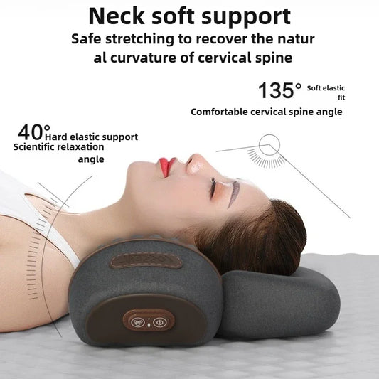 2025 Pillow Massage Neck Hump, 3-In-1 Neck Massage Pillow, Heated Massage Neck Pillow, Memory Foam Pillows Stiffening Vertebra